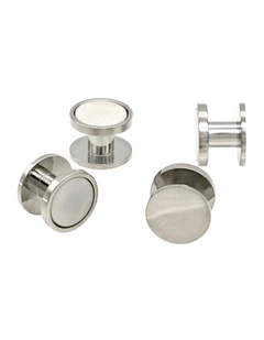 Rhod/White Rnd Screw(Set of 4)