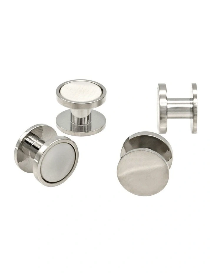 Rhod/White Rnd Screw(Set of 4) image 1