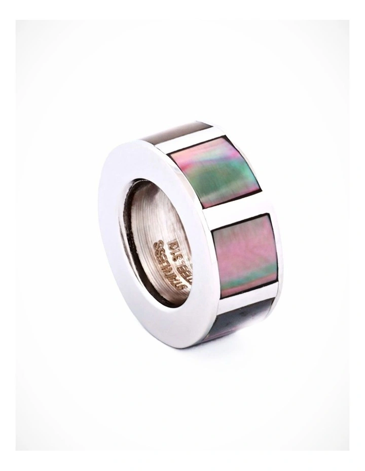 Steel Grey Mother Of Pearl Bead image 3
