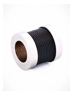 Steel Ion Plated Black Bead