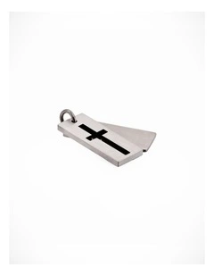 Stainless Steel Dog Tag Cross