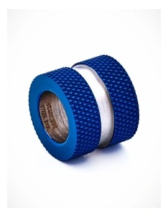 Steel Ion Plated Blue Bead