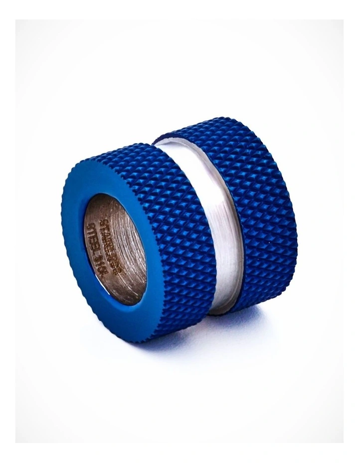 Steel Ion Plated Blue Bead image 1
