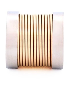 Steel Ion Plated Gold Bead
