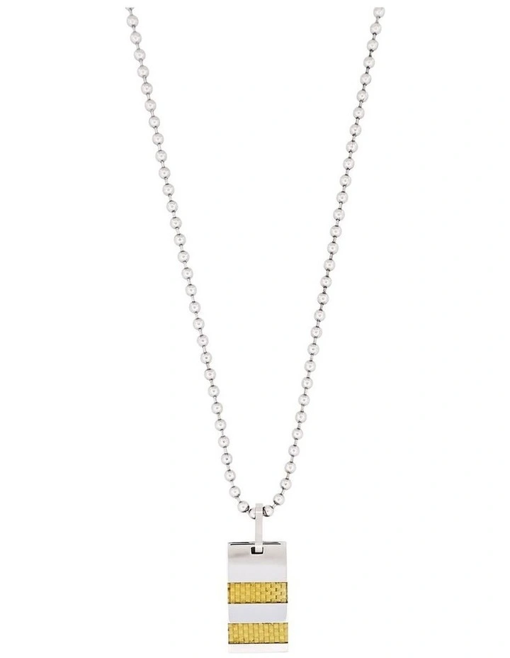 Stainless Steel Fibreglass Tag Pendant & 55cm Ball Chain image 1
