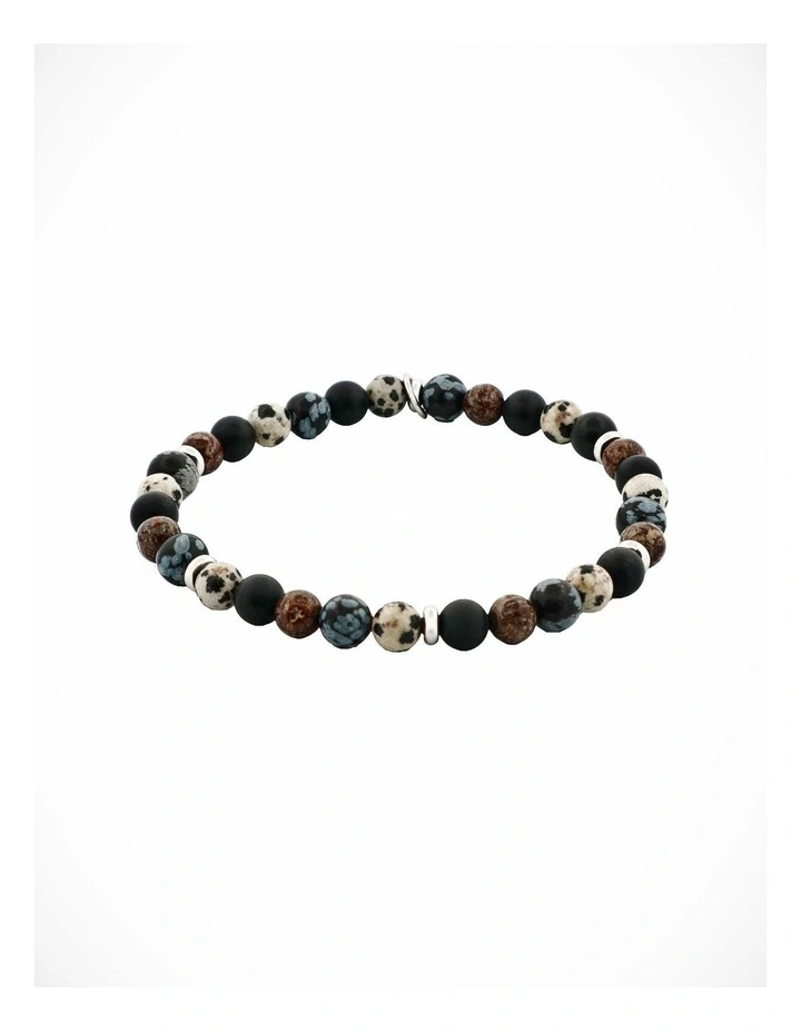 Multi Coloured Agate Bead Bracelet image 1