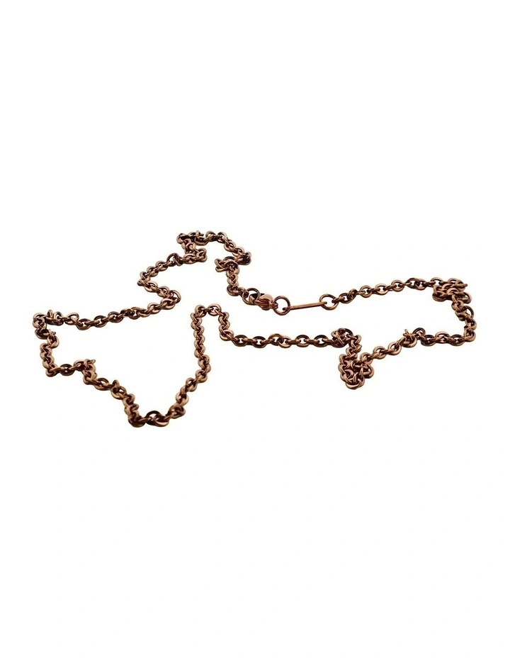 Ion Plated Brown Stainless Steel Rolo Neck Chain image 2