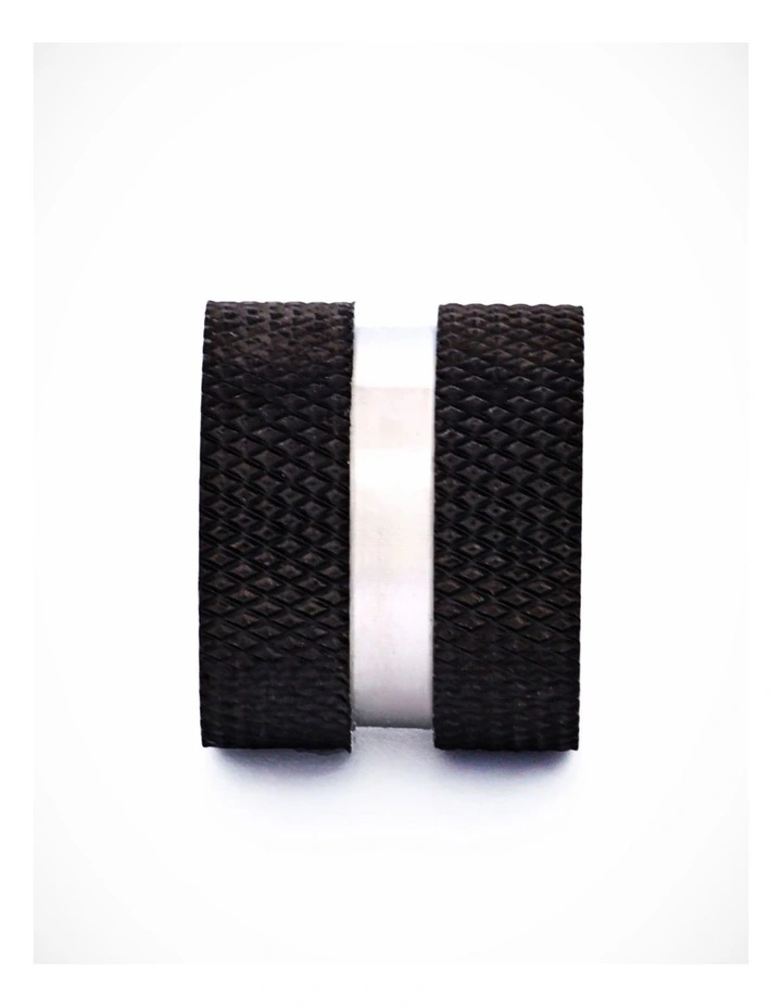 Steel Ion Plated Black Gold Mesh Bead image 1