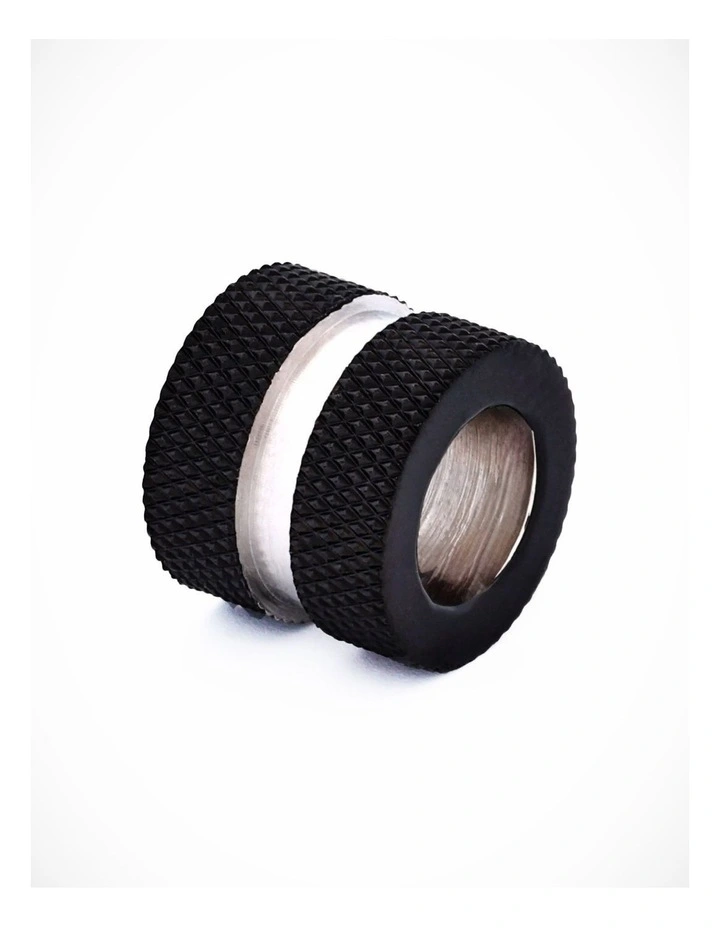 Steel Ion Plated Black Gold Mesh Bead image 2