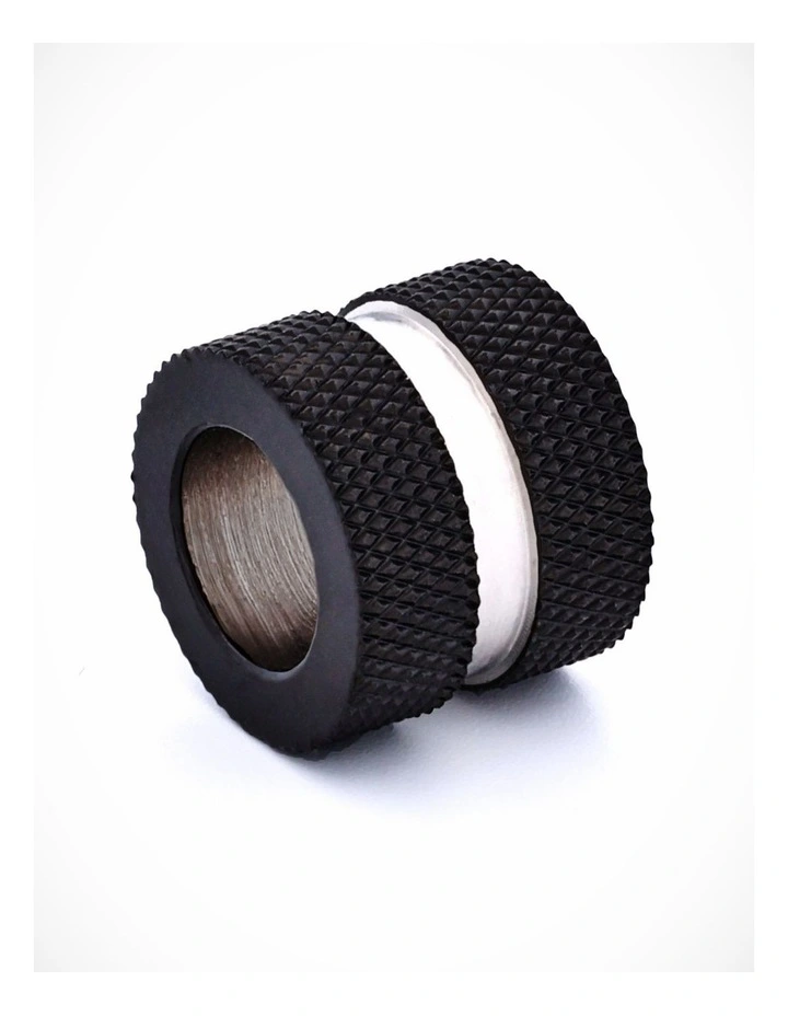 Steel Ion Plated Black Gold Mesh Bead image 3