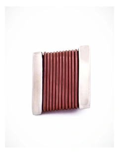 Steel Ion Plated Brown Bead