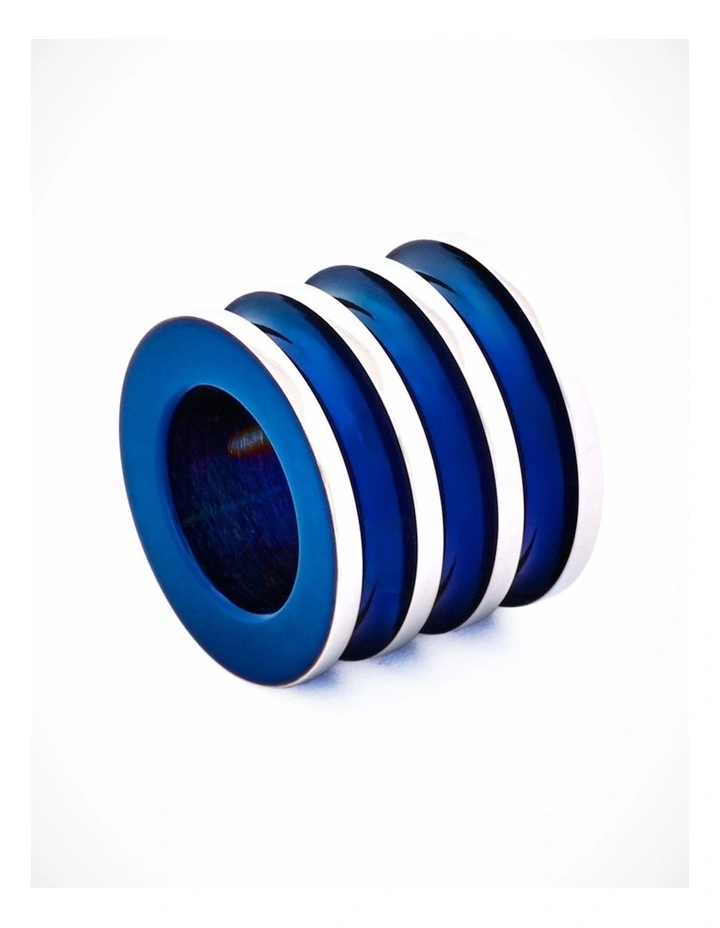 Steel Ion Plated Blue Bead image 2
