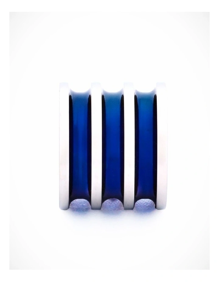 Steel Ion Plated Blue Bead image 3