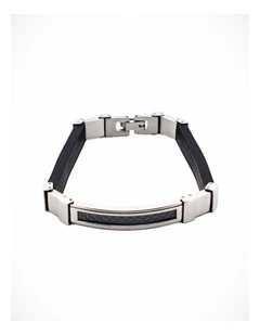 Stainless Steel Carbon Bangle