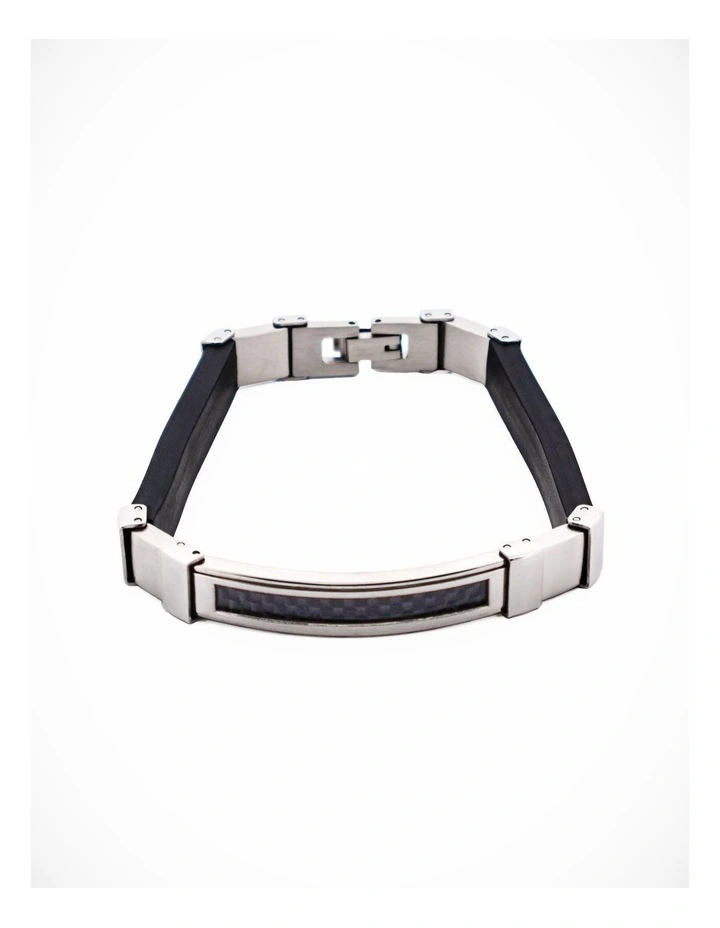 Stainless Steel Carbon Bangle image 1