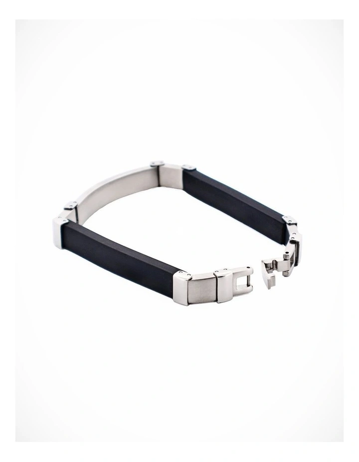 Stainless Steel Carbon Bangle image 2