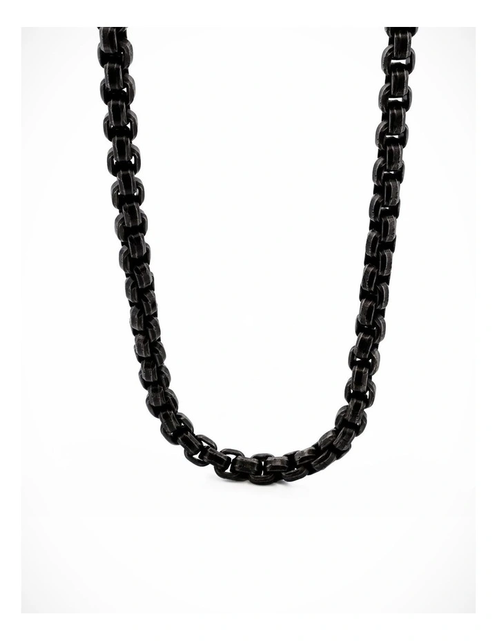 Ion plated Gun Metal Stainless Steel Thick curb Link Neck Chain 50cm image 1