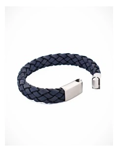 Grey Leather Bracelet