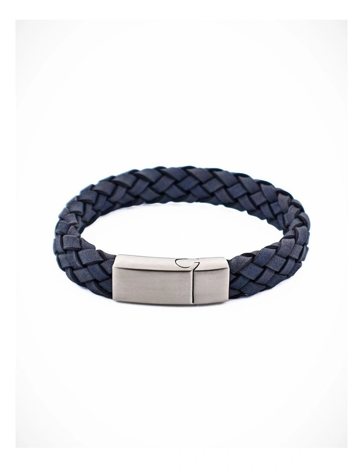 Grey Leather Bracelet image 2