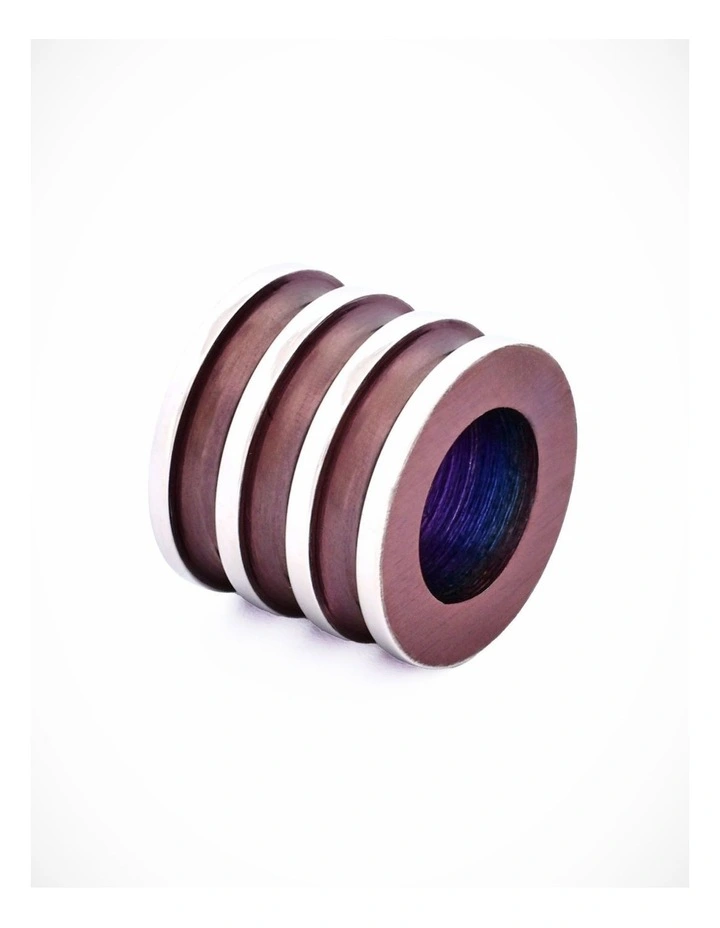 Steel Ion Plated Brown Bead image 1