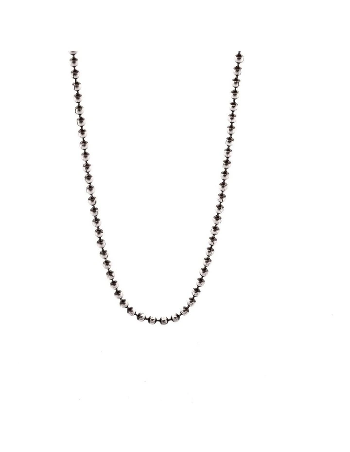 Sterling Silver Oxidized Chain 60CM image 1