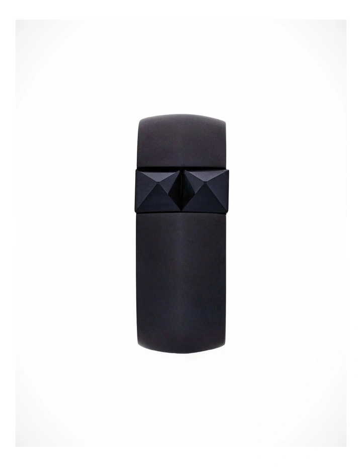 Black Cubic Zirconia on Brushed Black Ion Plated Stainless Steel Ring image 1