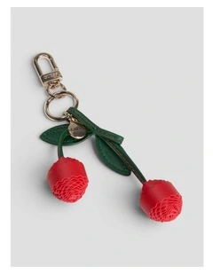 Cherries Keychain in Red