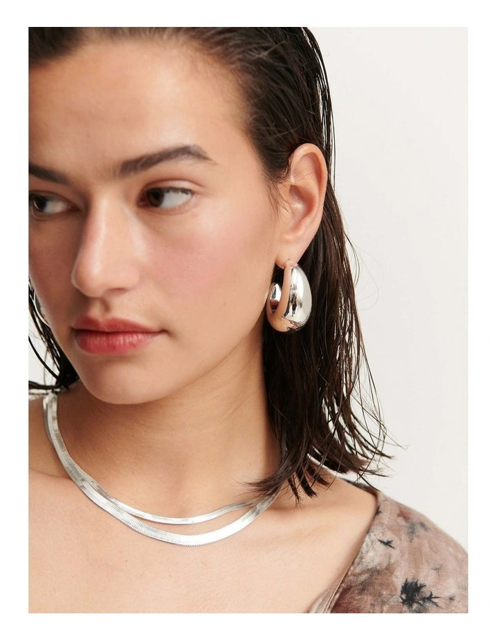5mm Snake Chain Necklace - Silver Plated image 3