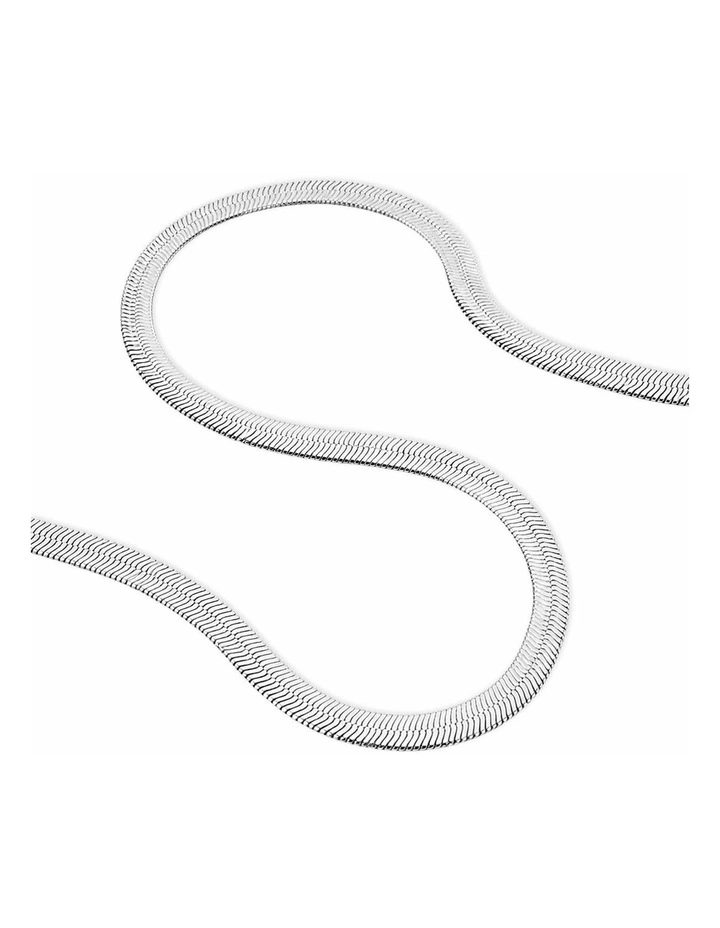 5mm Snake Chain Necklace - Silver Plated image 4