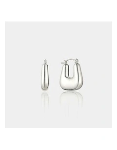 Square Crush Earrings - Sterling Silver Plated