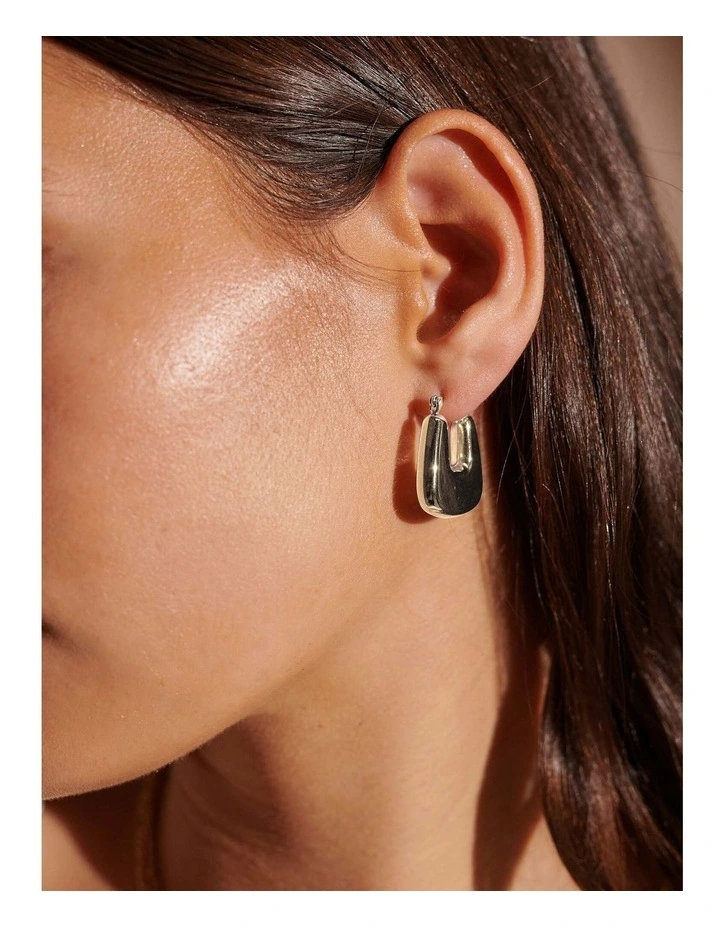 Square Crush Earrings - Sterling Silver Plated image 2