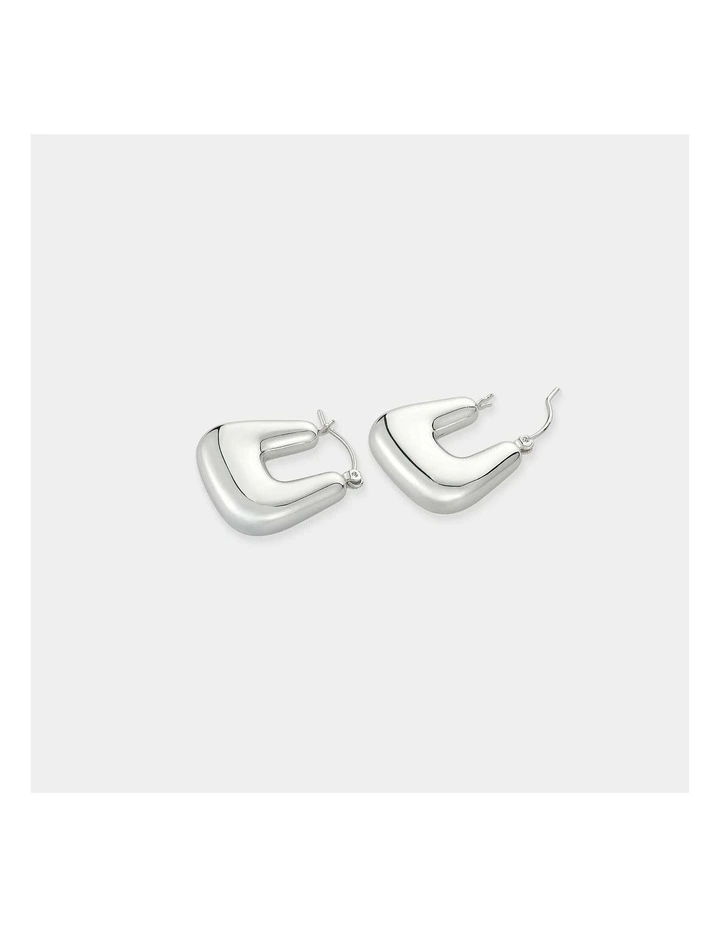 Square Crush Earrings - Sterling Silver Plated image 3