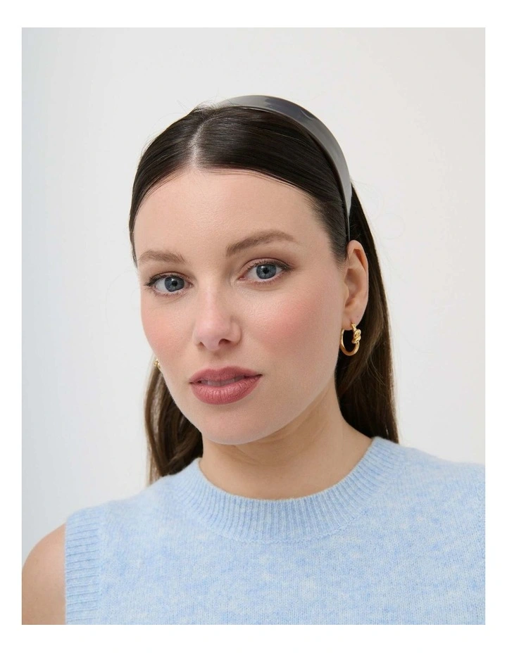 Corrina Knot Hoop Earrings - 18K Gold Plated image 3