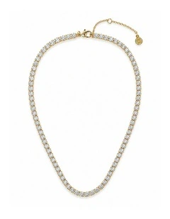 Tennis Diamante Necklace - 18K Gold Plated