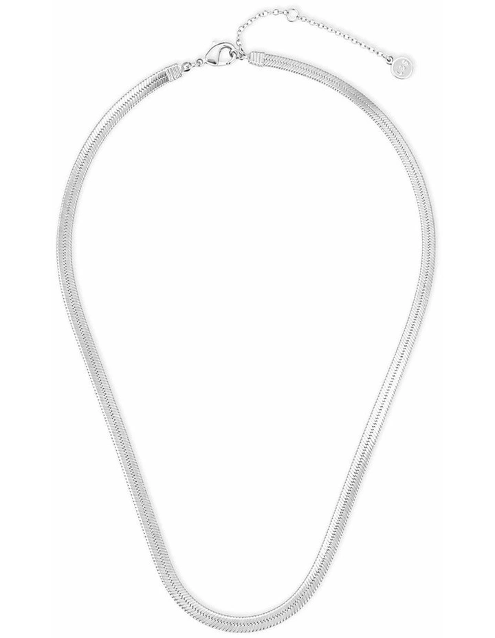 4mm Snake Chain Necklace - Silver Plated image 1