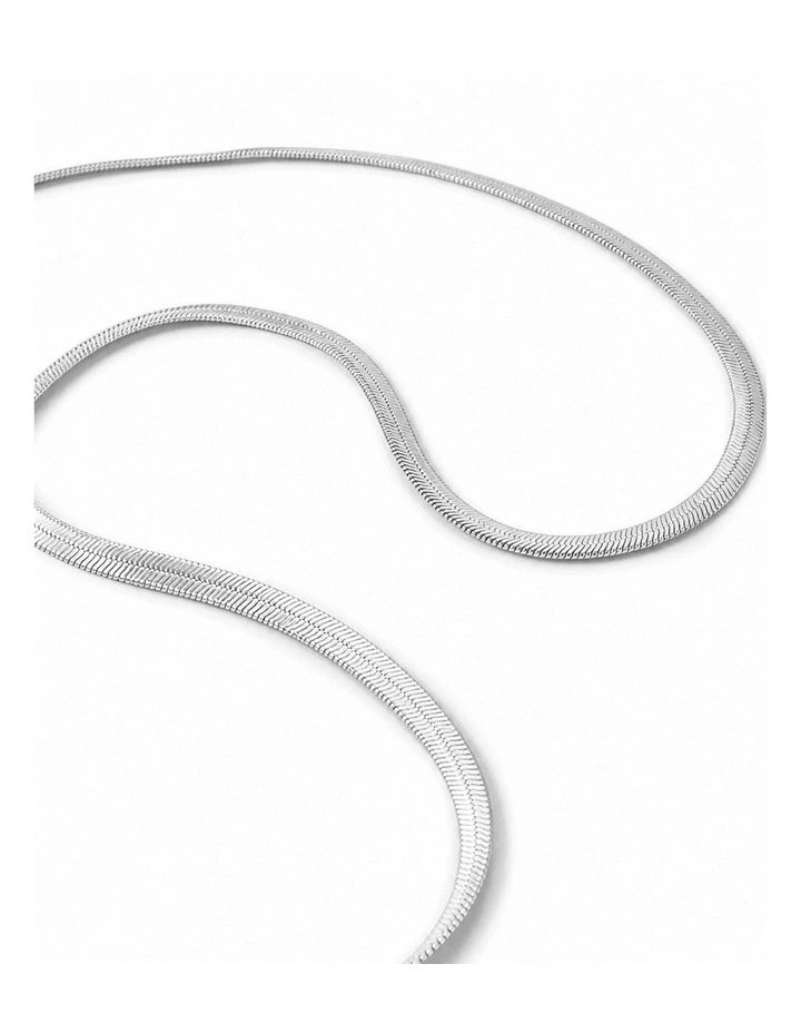 4mm Snake Chain Necklace - Silver Plated image 3