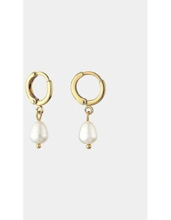 Daphne Pearl Earrings - 18K Gold Plated