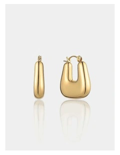 Square Crush Earrings - 18K Gold Plated