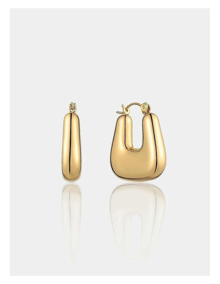 Square Crush Earrings - 18K Gold Plated image 1