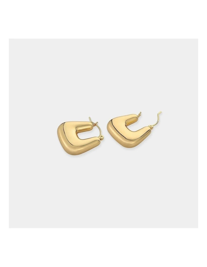 Square Crush Earrings - 18K Gold Plated image 3