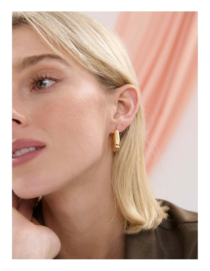 Square Crush Earrings - 18K Gold Plated image 4
