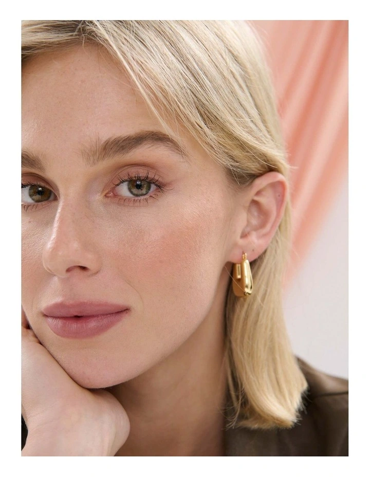 Square Crush Earrings - 18K Gold Plated image 5
