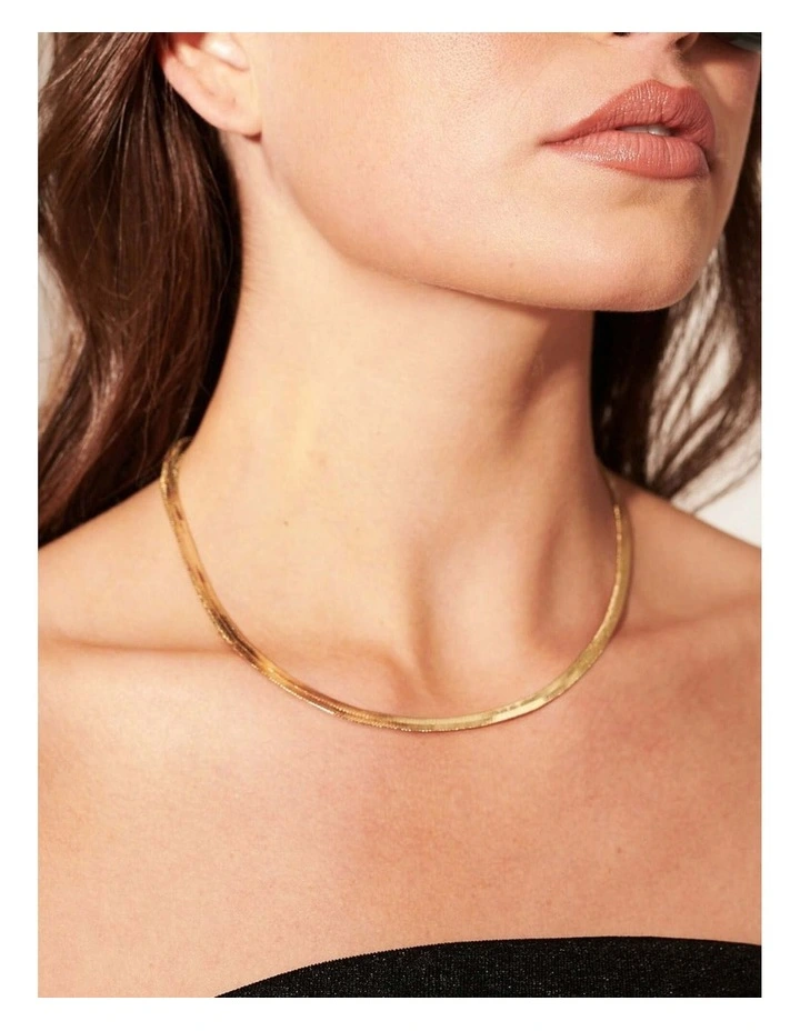 4mm Snake Necklace - 18K Gold Plated image 6
