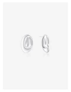 Sade Pebble Earrings - Sterling Silver Plated