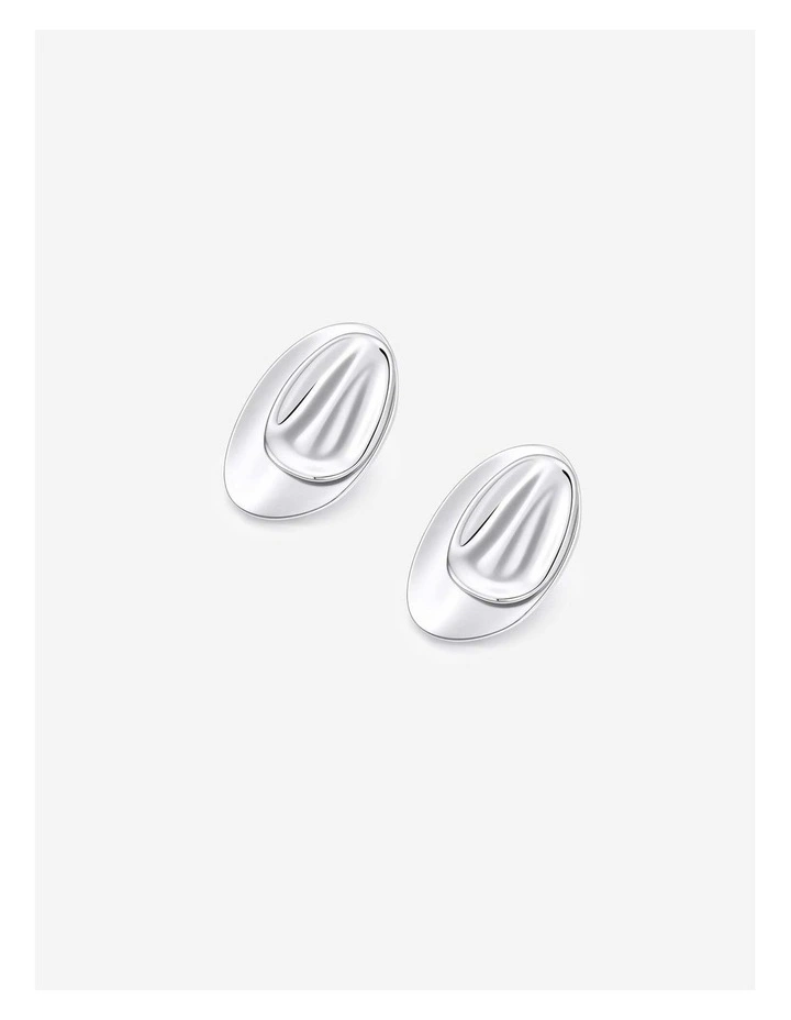 Sade Pebble Earrings - Sterling Silver Plated image 3