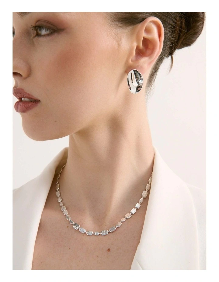 Sade Pebble Earrings - Sterling Silver Plated image 4