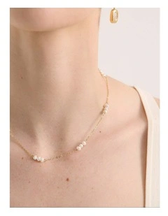 Trio Pearl Necklace - Gold