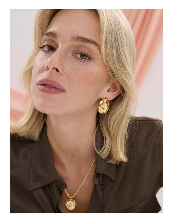 Aurelia Pebble Statement Earrings image 3