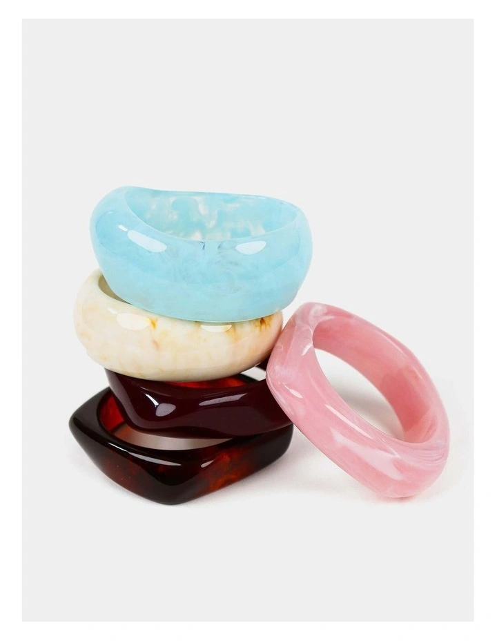 Lara Angular Bangle - Wine image 7