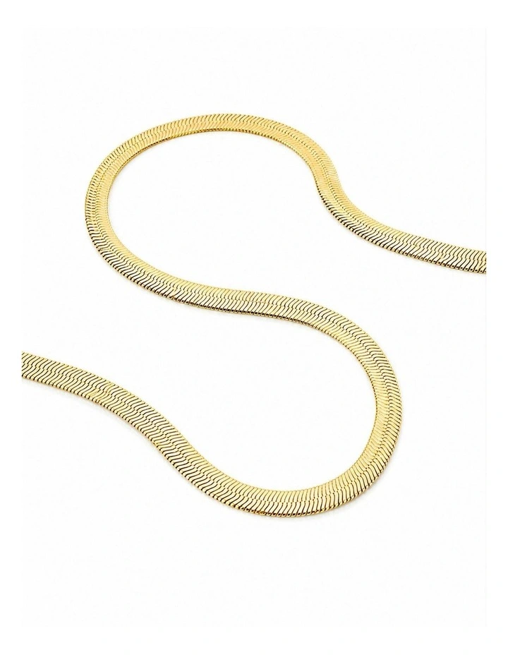 5mm Snake Necklace - 18K Gold Plated image 4